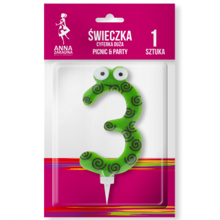 Świeczka cyferka Duża 3