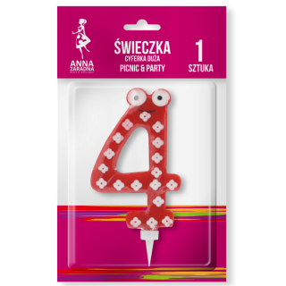 Świeczka cyferka Duża 4
