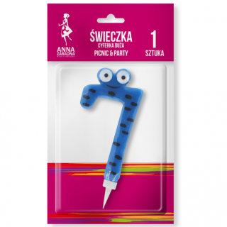 Świeczka cyferka Duża 7