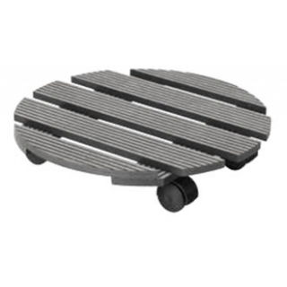 Podstawka na kółkach do przenoszenia dużych donic - okrągła - 30 cm - grafit