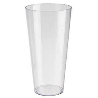 Osłonka wysoka z wkładem Vulcano Tube - 20 cm - zielona transparentna + biały wkład