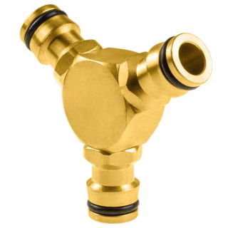 Łącznik mosiężny, trójnik BRASS - 1/2" - 3/4" - CELLFAST