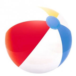 Piłka plażowa dmuchana - kolorowa - 41 cm