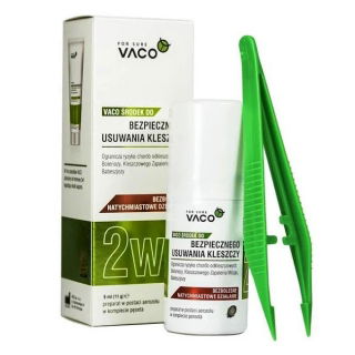 Bezpieczne usuwanie kleszczy 2 w 1 - Eko aerozol + pęseta