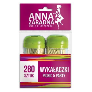 Wykałaczki w pojemniku - 2 x 140 szt.