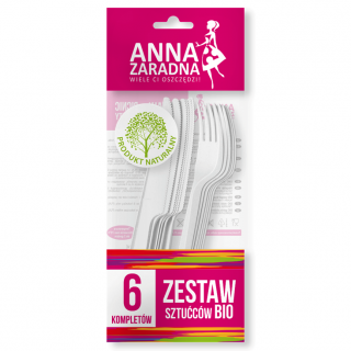 Zestaw sztućców BIO - 6 kompletów