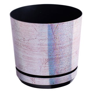 Doniczka okrągła Dekor - 26 cm - księżycowy blask