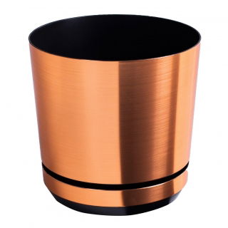 Doniczka okrągła Dekor - 18 cm - miedziany