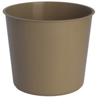 Osłonka wysoka z wkładem Vulcano Tube - 20 cm - zielona transparentna + beżowy wkład