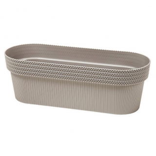 Osłonka podłużna Jersey - 50 cm - taupe