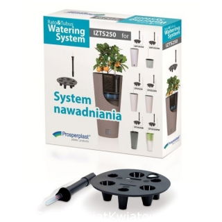 Doniczka okrągła + wkład + system nawadniający - Rato round - 25 cm - mocca