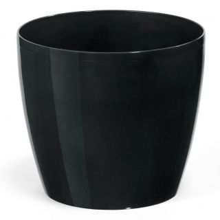 Osłonka okrągła Magnolia - 18 cm - czarna