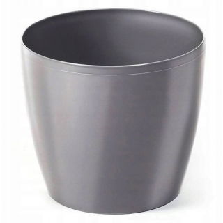 Osłonka okrągła Magnolia - 18 cm - srebrna