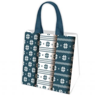 Torba na zakupy - Motyw Skandynawski 2 - 38 x 38 x 17,5 cm