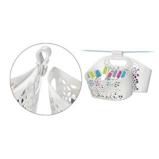 Spinacze do bielizny - w ozdobnym koszyku - CLEAN KIT - 20 szt.