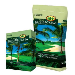 Mieszanka traw - Dekoracyjna na gleby suche - 15 kg - na 600 m²