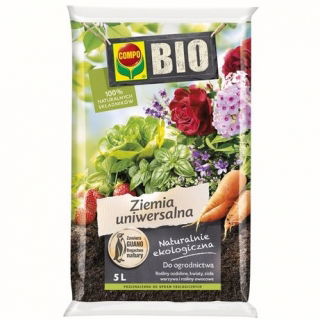 BIO Podłoże uniwersalne do wszelkich roślin w domu i ogrodzie - Compo - 5 litrów