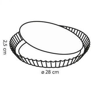Forma na tartę z wyjmowanym dnem - DELÍCIA - śr. 28 cm