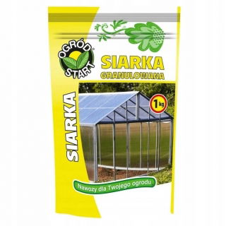 Siarka granulowana - do zakwaszania gleby i gazowania szklarni - 1 kg