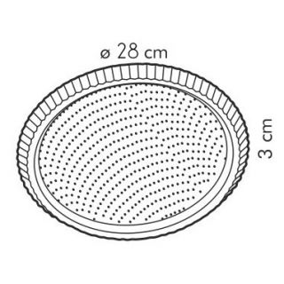 Forma z falistym brzegiem - DELÍCIA - śr. 28 cm