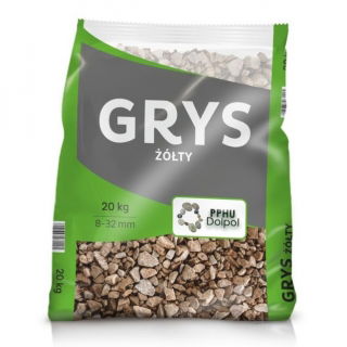 Grys granitowy żółty - 8-32 mm - 20 kg