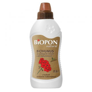 Biohumus do pelargonii i roślin balkonowych - BIOPON - 1 l