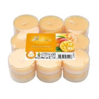 Podgrzewacze dwukolorowe - słoneczne mango - 18 szt.