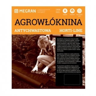 Włóknina brązowa antychwastowa - do ściółkowania - najlepsza pod płot lub ogrodzenie - 1,60 x 10,00 m
