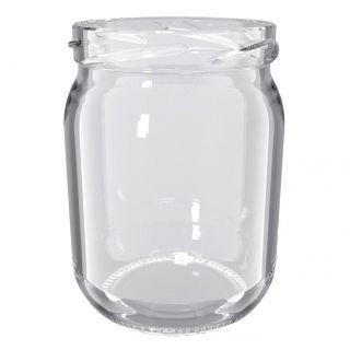Słoje zakręcane szklane, słoiki - fi 82 - 540 ml - 40 szt.