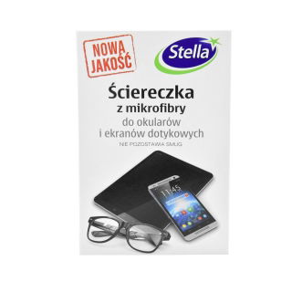 Ściereczka z mikrofibry do okularów i ekranów dotykowych