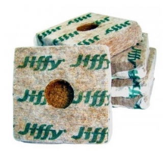 Pęczniejąca doniczka torfowa - GrowBlock - 50x50 mm - 50 szt.