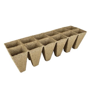 Doniczki torfowe kwadratowe 6x10 cm - 60 sztuk