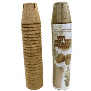 Doniczki torfowe okrągłe 8 cm śr. - 2800 sztuk