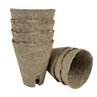 Doniczki torfowe okrągłe 7 cm śr. x 8 cm wys. - 5 sztuk