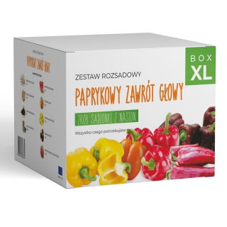 Zestaw rozsadowy 'Paprykowy zawrót głowy' - zrób sadzonki z nasion - Box XL