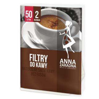 Filtry do kawy - rozmiar 2 - 50 szt.