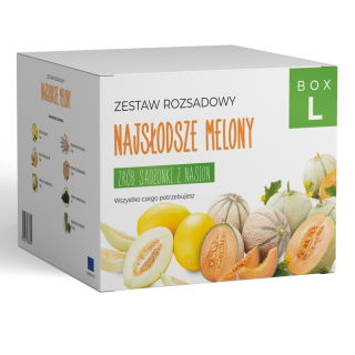 Zestaw rozsadowy 'Najsłodsze melony' - zrób sadzonki z nasion - Box L