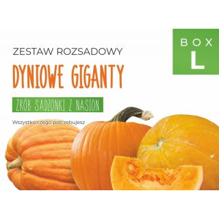 Zestaw rozsadowy 'Dyniowe giganty' - zrób sadzonki z nasion - Box L