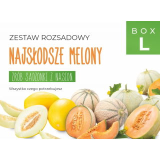 Zestaw rozsadowy 'Najsłodsze melony' - zrób sadzonki z nasion - Box L
