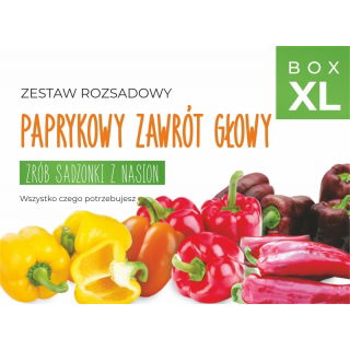Zestaw rozsadowy 'Paprykowy zawrót głowy' - zrób sadzonki z nasion - Box XL