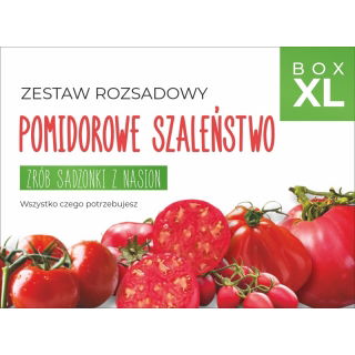 Zestaw rozsadowy 'Pomidorowe Szaleństwo' - zrób sadzonki z nasion - Box XL