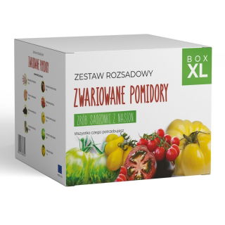 Zestaw rozsadowy 'Zwariowane Pomidory' - zrób sadzonki z nasion - Box XL