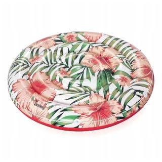 Materac plażowy dmuchany - Pływająca wyspa palmowa - 158 cm