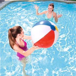 Piłka plażowa dmuchana - kolorowa - 51 cm