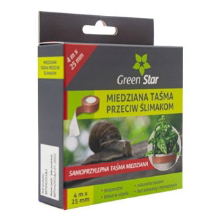 Taśma miedziana przeciw ślimakom - Green Star - 2,5 cm x 400 cm