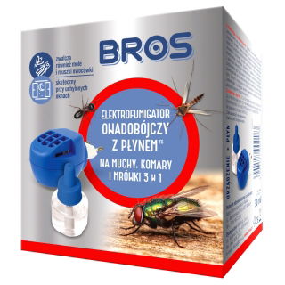 Elektrofumigator na muchy + płyn - Bros