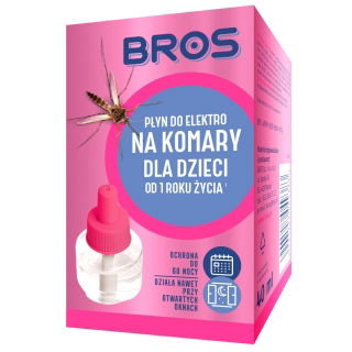 Płyn do elektro na komary do pomieszczeń z dziećmi - zapas na 60 nocy - Bros