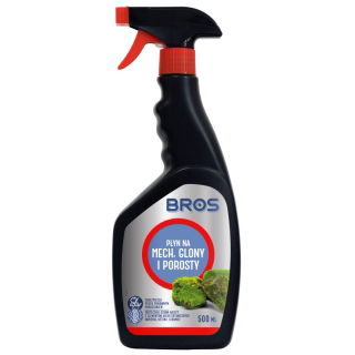 Czysty bruk - Płyn na mech, glony i porosty - czyści bruk, dachówki, beton, klinkier - Bros - 500 ml