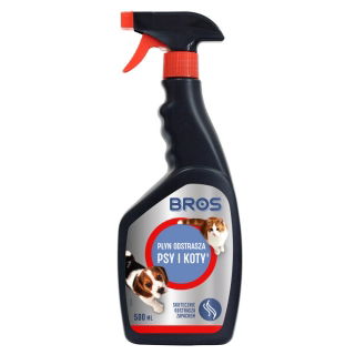 Płyn do odstraszania psów i kotów - naturalne działanie - Bros - 500 ml