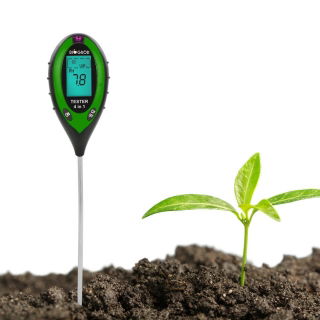 Elektroniczny tester podłoża - 4 w 1 - pH, wilgotność, nasłonecznienie, temperatura